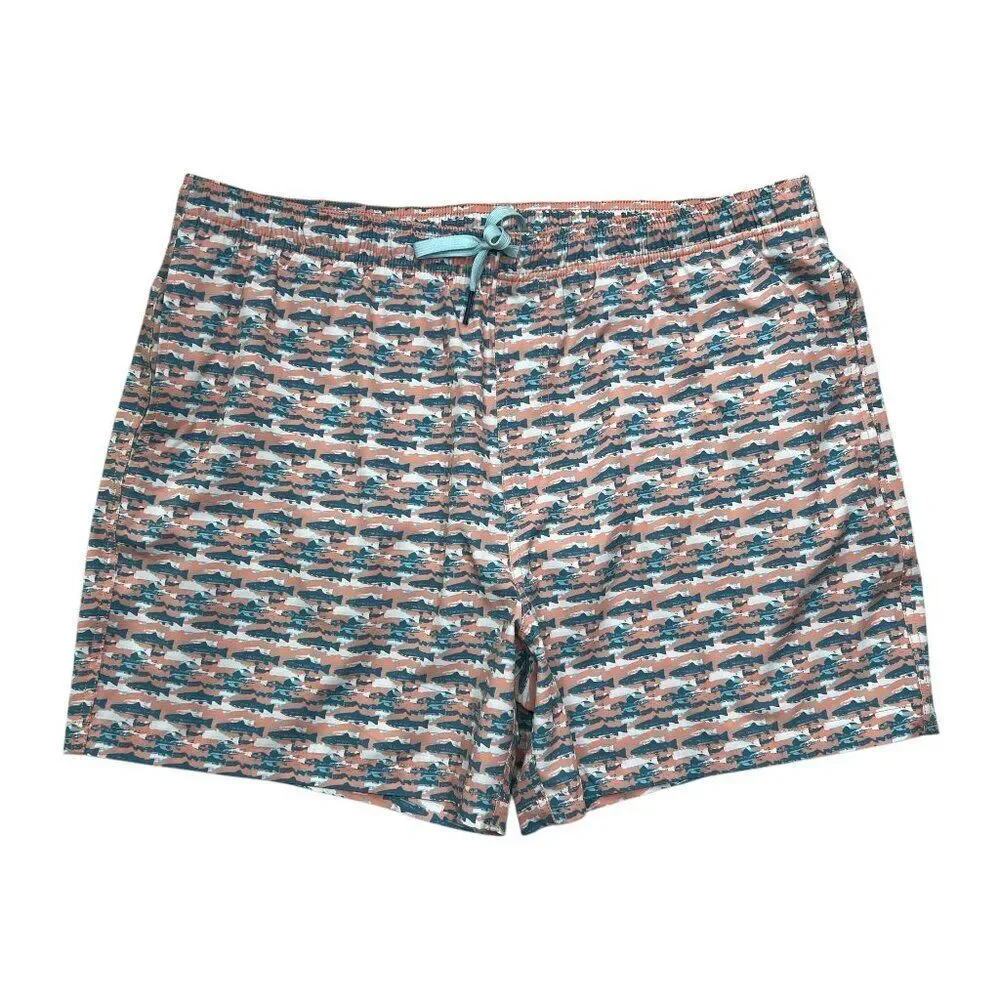 Southern Tide Swim Trunks Men's Size XXL Fish Summer Beach Active Boardshorts